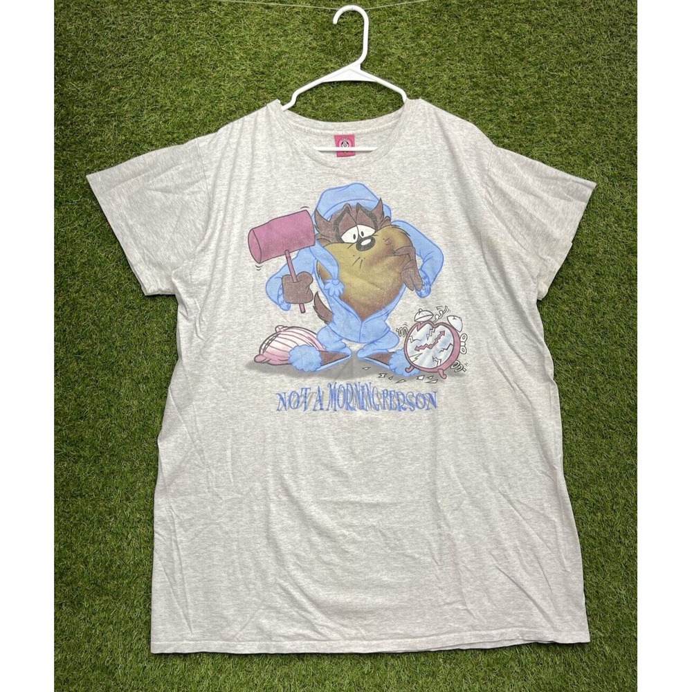 Vintage Looney Tunes Not a Morning Person Nightgown Sleepwear Shirt OSFM
